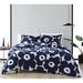 Marimekko Unikko Cotton Indigo Blue Comforter Set