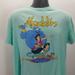 Disney Shirts | Disney Princess Aladdin Teal T-Shirt Size Large L Unisex Genie Jasmine Abu | Color: Blue/Green | Size: L