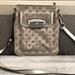 Coach Bags | Coach Platinum/Silver Canvas Crossbody Bag | Color: Gray/Silver | Size: Os