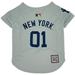 MLB Retro Throwback Jersey for Dogs, X-Small, New York Yankees, Multi-Color