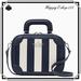 Kate Spade Bags | Kate Spade Traveler Box Even Striped Jacquard Crossbody Bag | Color: Blue/White | Size: Os