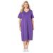 Plus Size Women's Mayfair Park A-line Dress by Catherines in Dark Violet (Size 2X)