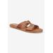 Extra Wide Width Women's Dov-Italy Sandal by Bella Vita in Whiskey Leather (Size 7 1/2 WW)