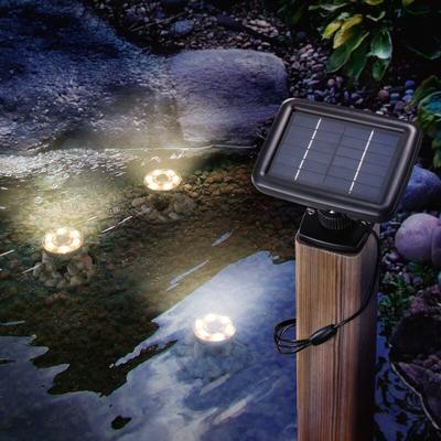 Solar Unterwasserleuchten Splash 3er Set warmweiß IP68 outdoor 102149 - Esotec Image