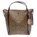 Coach Bags | Coach Peyton Signature Khaki Brown Convertible Shoulder 24601 Handbag | Color: Brown/Tan | Size: 15 1/4" (L) X 13 3/4" (H) X 4" (W)