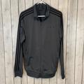 Adidas Jackets & Coats | Adidas Full-Zip Jacket Men's Medium Essentials 3 Stripe Training Gray Black Ligh | Color: Black/Gray | Size: M