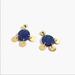 J. Crew Jewelry | J. Crew Lapis Drop Stone & Disc Earrings | Color: Blue/Gold | Size: Os