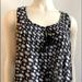 American Eagle Outfitters Tops | American Eagle Outfitters Black & White Cotton Print Boho Top Sz L | Color: Black | Size: L