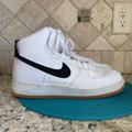 Nike Shoes | Nike Air Force One Hi-Tops At 7653-100 | Color: Black/White | Size: 11