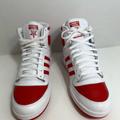 Adidas Shoes | Adidas Top Ten Rb Mens Fv4925 White Scarlet Red Leather Athletic Shoes Size 12.5 | Color: Red/White | Size: 12.5