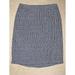 Tory Burch Skirts | New Tory Burch Authentic 4 Skirt Darren Navy White Tweed Sky Blue Lined $278 | Color: Blue/White | Size: 4