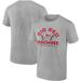 Men's Fanatics Branded Heathered Gray Cincinnati Reds Iconic Go for Two T-Shirt