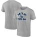 Men's Fanatics Branded Heathered Gray Tampa Bay Rays Iconic Go for Two T-Shirt