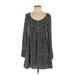 Mink Pink Casual Dress: Black Marled Dresses - Women's Size X-Small