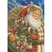Toland Home Garden Santa and Reindeer Polyester 18 x 12.5 Garden Flag in Brown/Green/Orange | 18 H x 12.5 W in | Wayfair 1112182