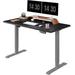 Inbox Zero Adjustable Standing Desk, Whole-Piece Desktop Wood/Metal in Gray/Black | 30 D in | Wayfair EF3CDCDC81A14CC7964C57F4E4CF69C3