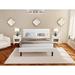 Wildon Home® Ambie Upholstered Platform Bed 3 Piece Bedroom Set Upholstered, Linen in White/Brown | Queen | Wayfair