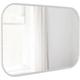 Umbra - Miroir rectangulaire rebord caoutchouc 61 x 91 cm Hub - Blanc