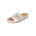 Wide Width Women's The Summer Sandal By Comfortview by Comfortview in White (Size 8 W)