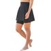 Plus Size Women's 360 Powermesh Swim Skirt by Swim 365 in Black (Size 16)