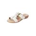 Extra Wide Width Women's The Dawn Sandal By Comfortview by Comfortview in White (Size 8 WW)