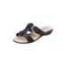 Women's The Dawn Slip On Sandal by Comfortview in Black (Size 7 M)