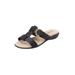 Wide Width Women's The Dawn Sandal By Comfortview by Comfortview in Black (Size 8 1/2 W)