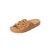 Wide Width Women's The Summer Sandal By Comfortview by Comfortview in Tan (Size 9 W)