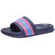 KangaROOS Unisex K-Slide Stripe Sandale, dk Navy/Daisy pink, 37 EU