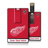 Detroit Red Wings Personalized Credit Card USB Drive