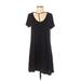 Love, Fire Casual Dress - A-Line: Black Print Dresses - Women's Size Small