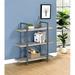 Trent Austin Design® Mcfall Industrial 3-Shelf Bookcase In Grey Metal in Gray | 40 H x 35.5 W x 12.5 D in | Wayfair