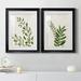 Sand & Stable™ Botanical Wash I - 2 Piece Painting Print Set on Canvas Paper, Solid Wood in Green | 22.5 H x 61 W x 1.5 D in | Wayfair