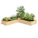 Greenes Fence Original Cedar Raised Garden Bed, 2' X 10' X 10.5" Wood in Gray | 14 H x 24 W x 120 D in | Wayfair RC21014