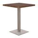 Table de bar - Table Bistrot en mdf aspect bois de noyer 60x60x75