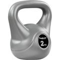 Movit® 2 kg Kettlebell Kugelhantel grau