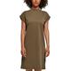 Build Your Brand Damen Ladies Turtle Extended Shoulder Dress Kleid, Olive, 4XL