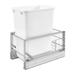 Rev-A-Shelf 5349-15DM18-1 35 Quart Pullout Waste Container Can with Soft Close