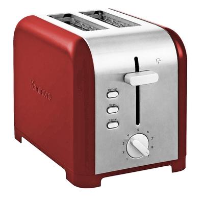Kenmore 2-Slice Red Stainless Steel Toaster, Wide Slot, Bagel/Defrost