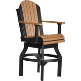 Set of 4 Poly Lumber Adirondack Swivel Chairs