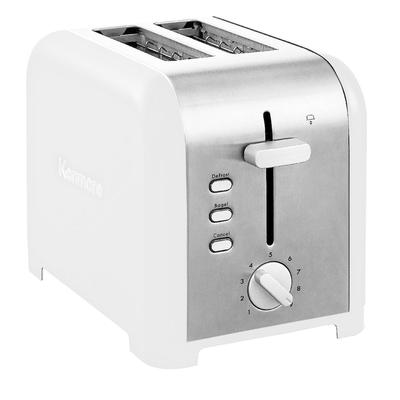 Kenmore 2-Slice White Stainless Steel Toaster,Wide Slot, Bagel/Defrost