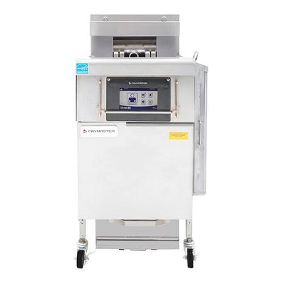 Frymaster FilterQuick 2FQE60U Oil-Conserving Electric Floor Fryer with (2) 60 lb. Full Frypots and Automatic Filtration - 208V, 3 Phase