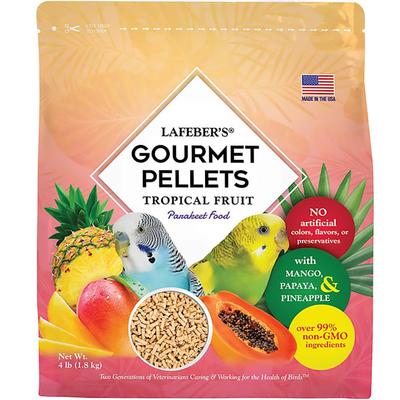 Lafeber's Tropical Fruit Pellets Parakeet Dry Food, 4 lbs.
