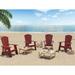 Rosecliff Heights Doveton Recycled Plastic Adirondack Chair in Red | Wayfair 156CFEE4AFCA4AF283C29A79584A1301