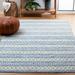 Gray/White 48 x 0.39 in Indoor Area Rug - Longshore Tides Tru Striped Ivory/Gray Area Rug Polyester | 48 W x 0.39 D in | Wayfair