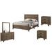 Union Rustic Ferland Standard 5 Piece Bedroom Set Upholstered, Wood in Brown | Full | Wayfair BA35A067AC81497F8F04ADB5001C44B5