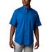 Columbia Men's Tamiami II Short Sleeve Shirt (Size L) Vivid Blue, Polyester