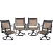 Clihome Aluminum Dining Chairs (Set of 2/4/6) With Rattan Cushion