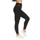 Formbelt lauftights Damen lang mit Handytasche Hohem Bund high Waist Leggins Sport Leggins Damen Stretchhose Lauftight lipödem Dellen Handy Plus Size Wandern Walking Yoga schwarz XL