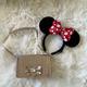 Disney Accessories | Host Pick!Disney Girls Rose Gold Pillbox Style Purse + Disney Ears Headband | Color: Gold | Size: Osg